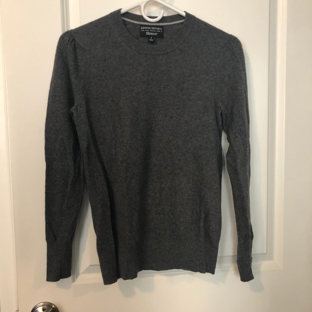 Banana Republic Cashmere-Blend Crewneck Sweater
